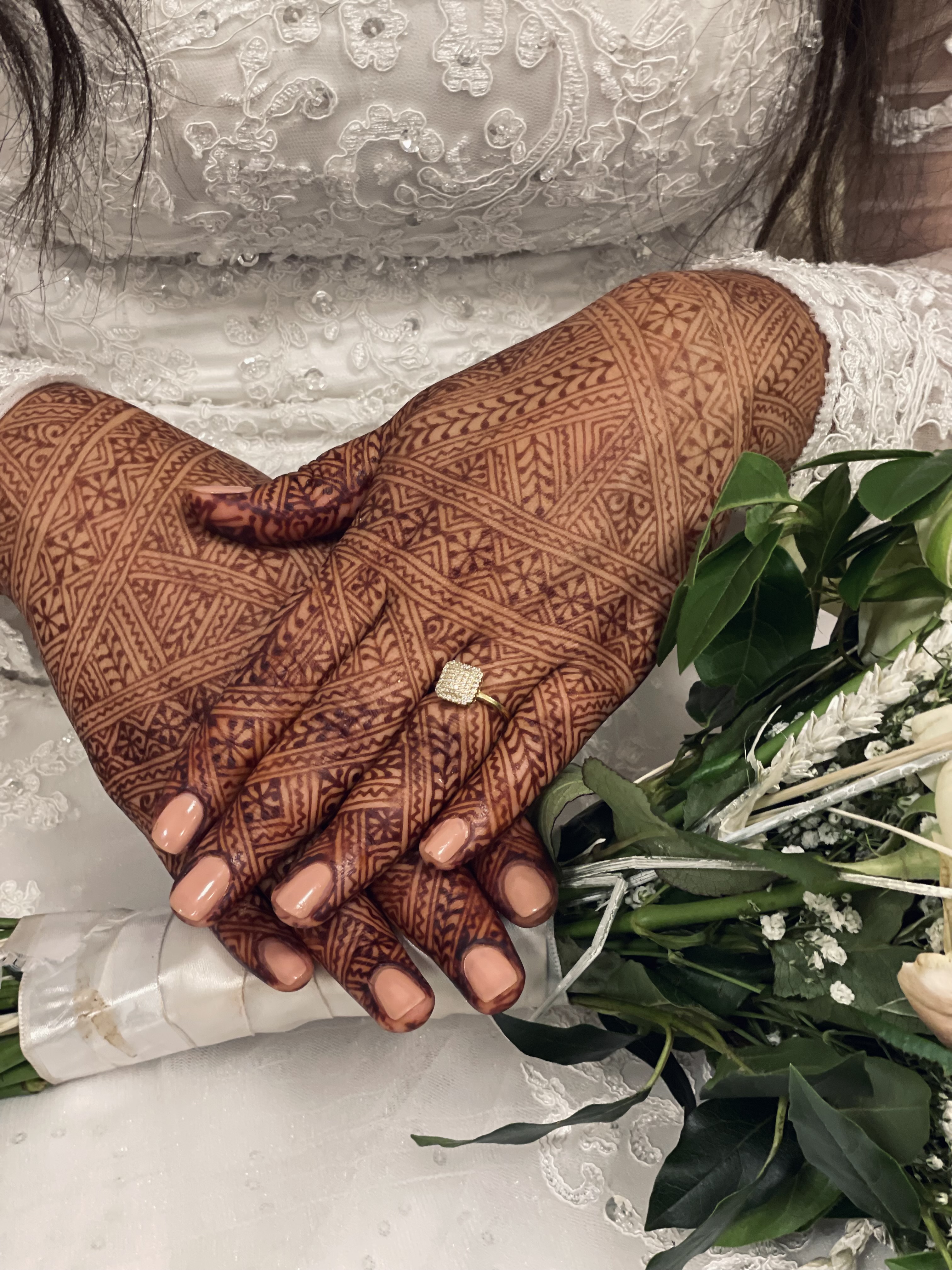 traditionele Fessi henna door hand of Fatima